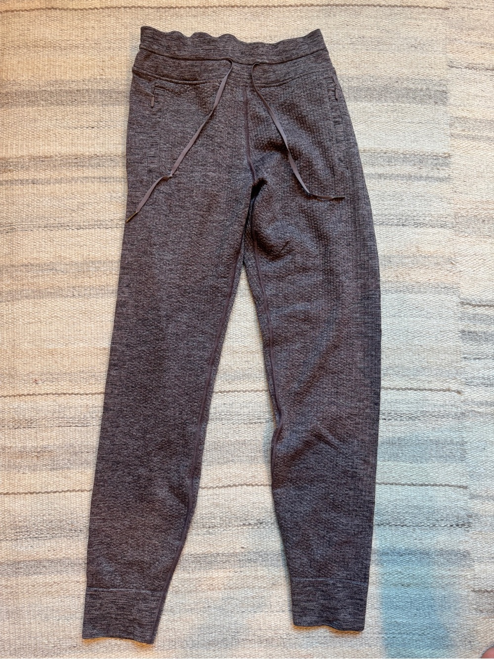 lululemon athletica Heathered Gray Drawstring Jogger
